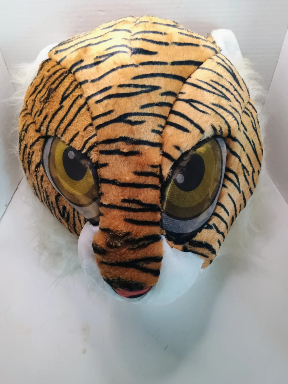 Dan Dee Plush Tiger Costume Head in Orange, Black, White